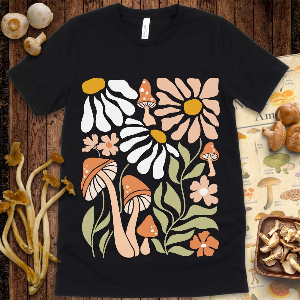 Boho Shroom & Flower Tee