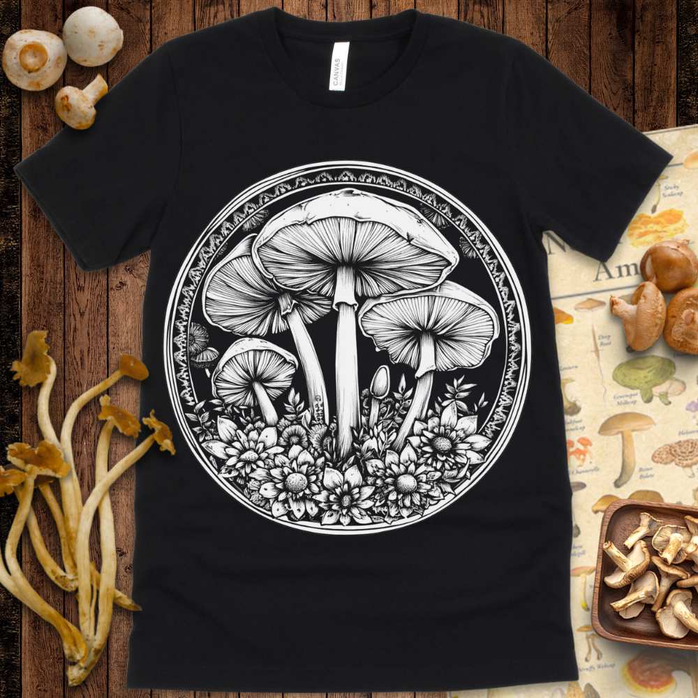 Mushroom n Flower Tee