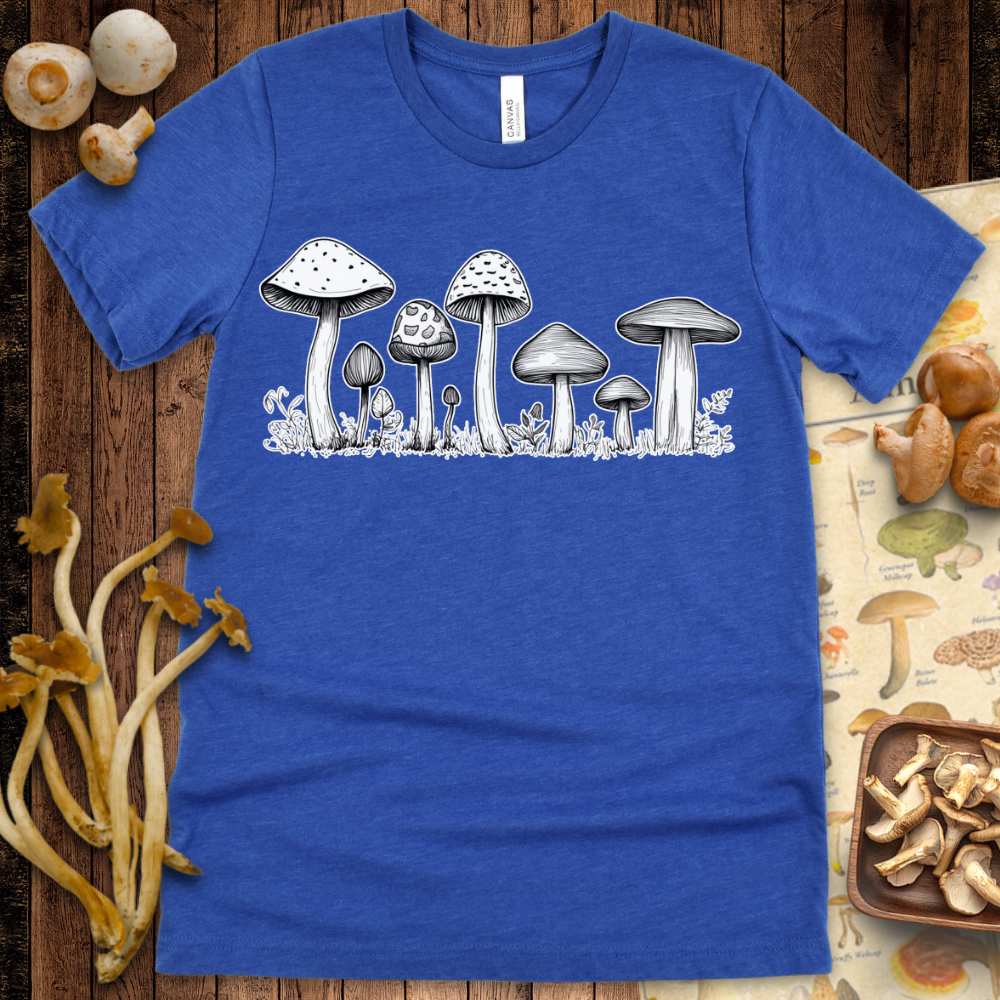 White Fungi Art Tee