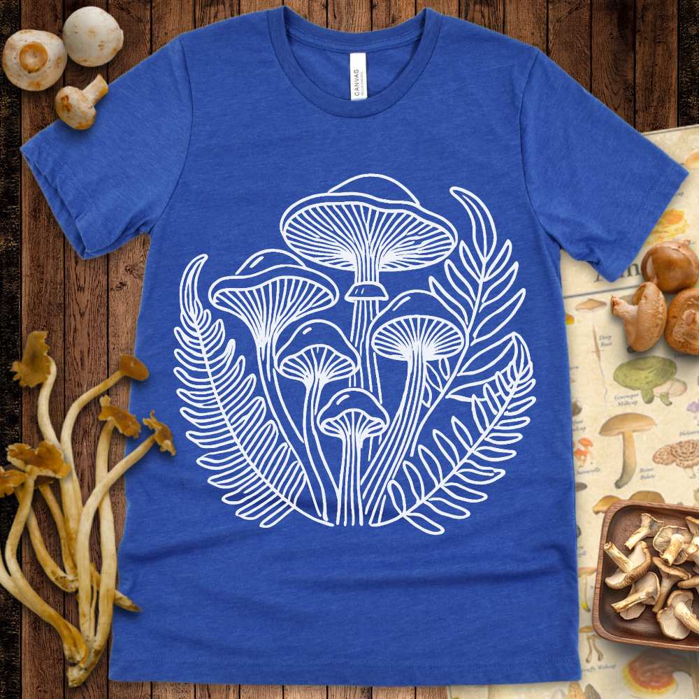 Fungi & Ferns Line Art Tee
