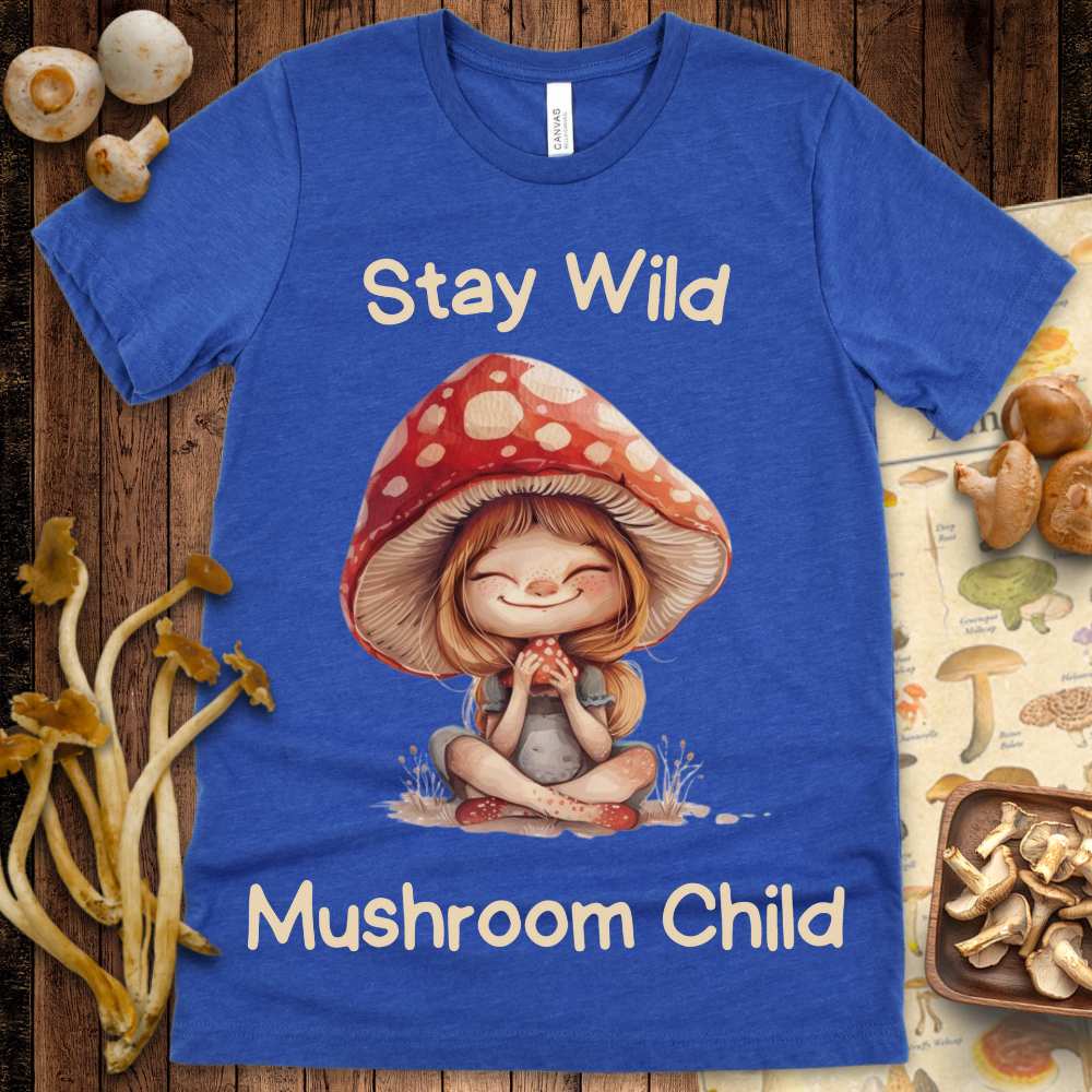 Stay Wild Mushroom Child Tee