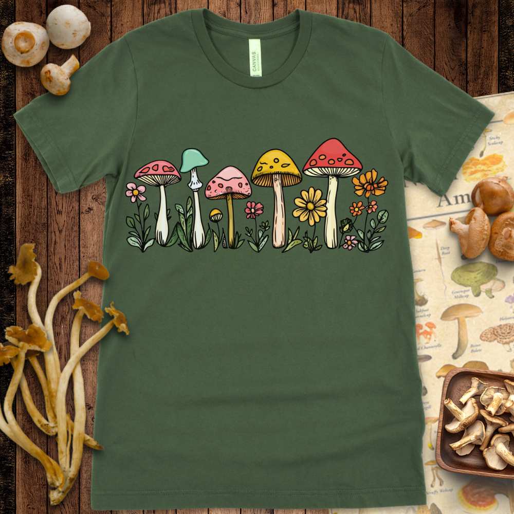 Fungi Summer Flowers Tee