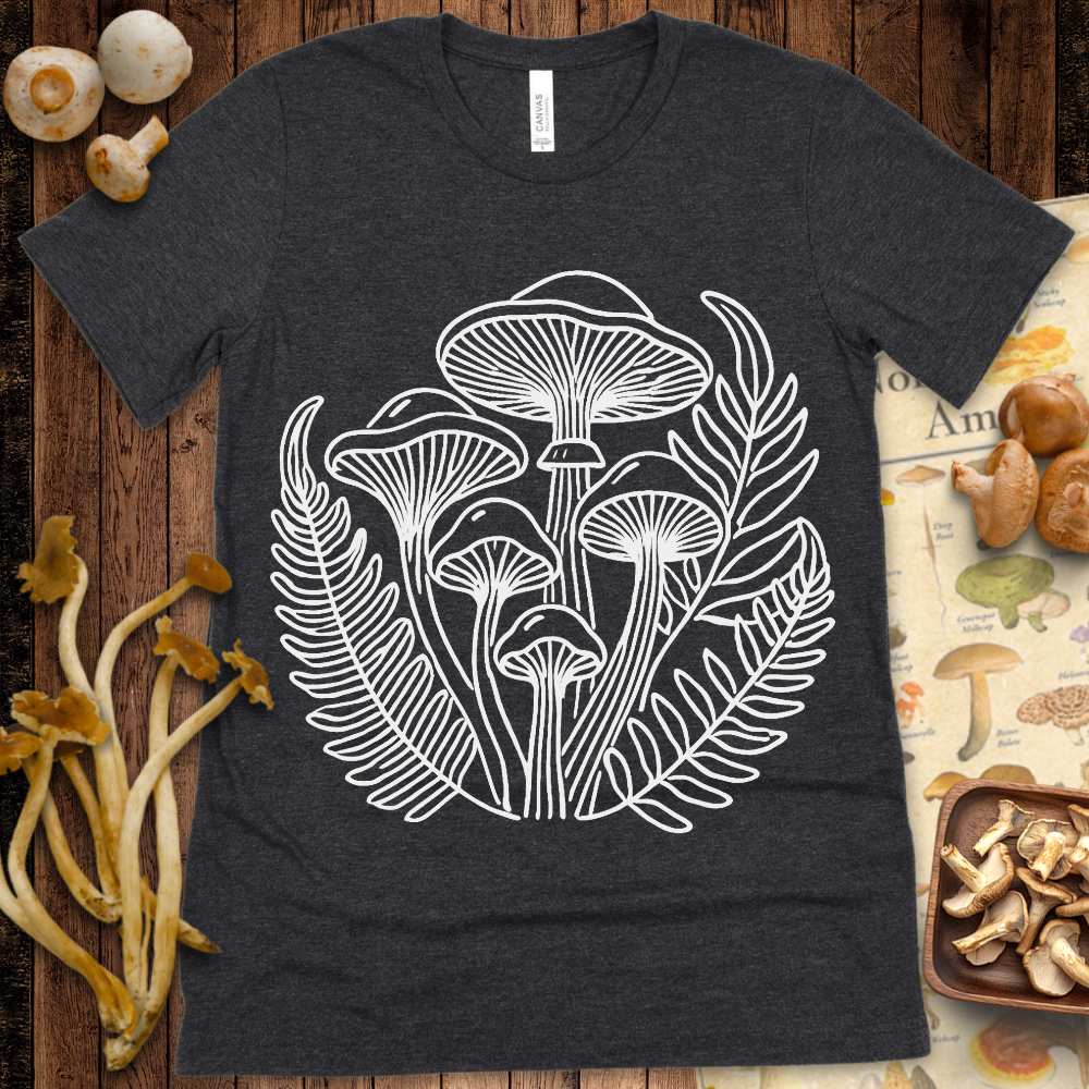Fungi & Ferns Line Art Tee