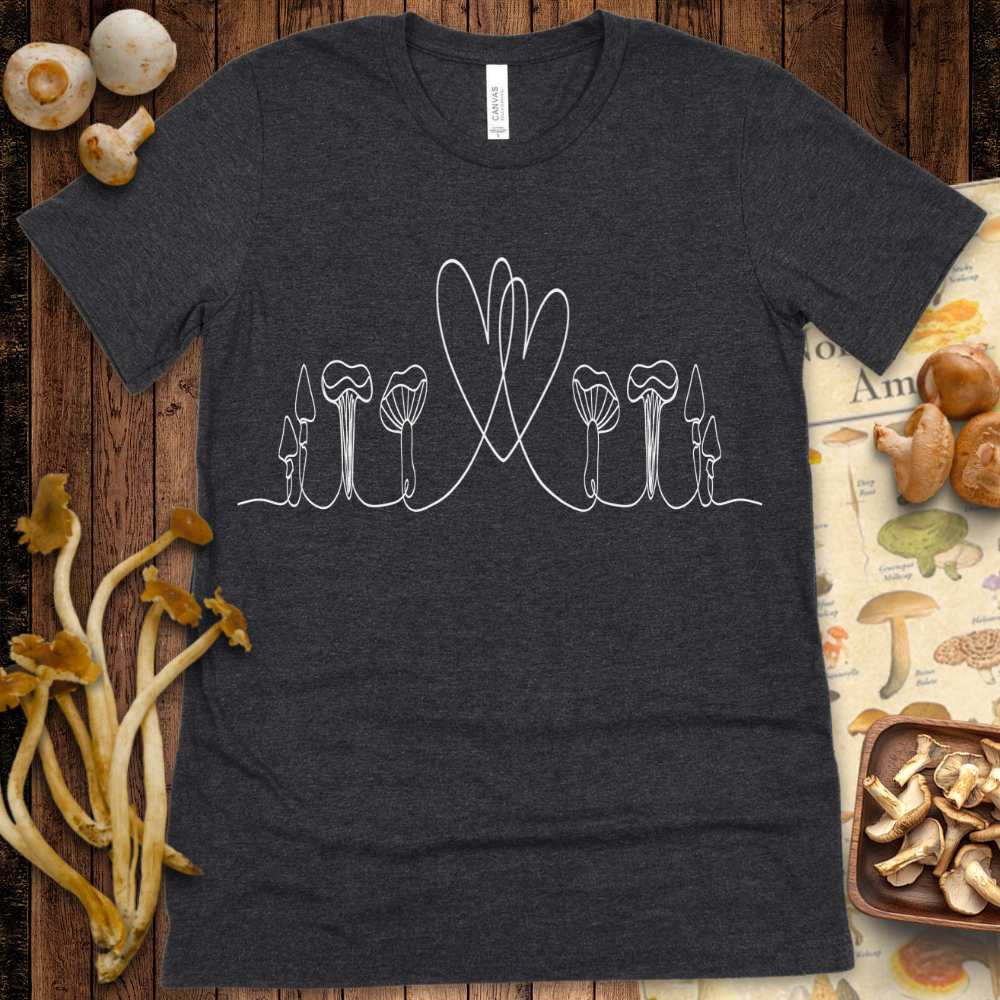 Fungal Line Art Love Tee