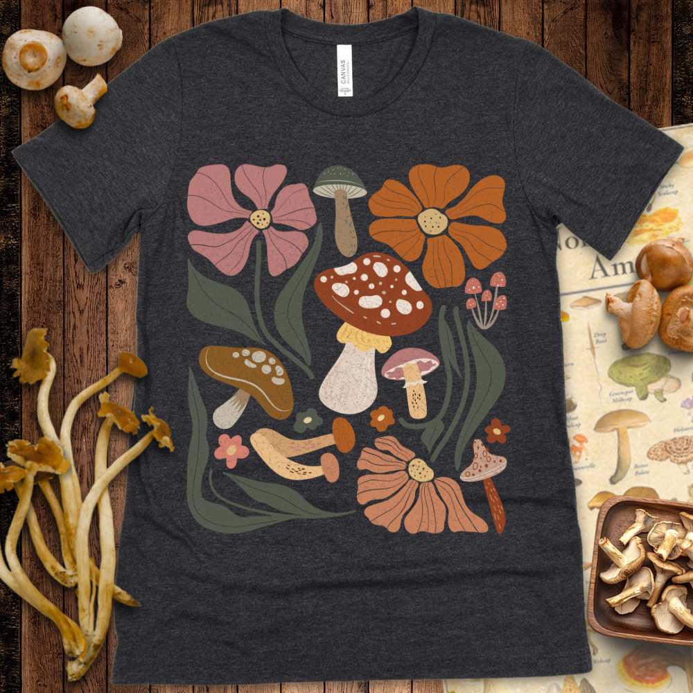 Boho Shroom & Flower Tee