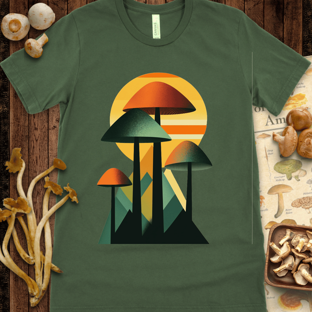 Geo Fungi Sunset Tee