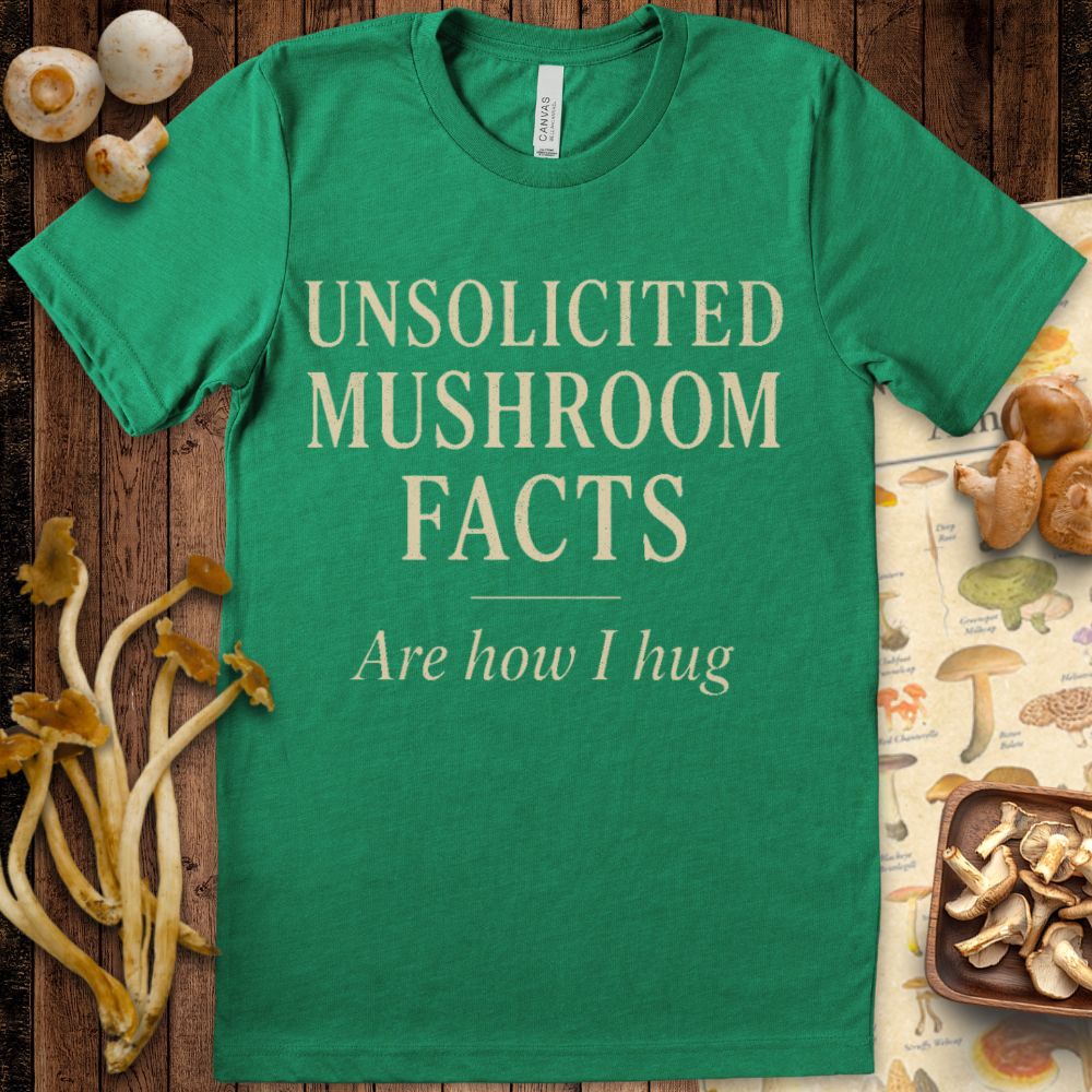 Mushroom Facts Hug Tee