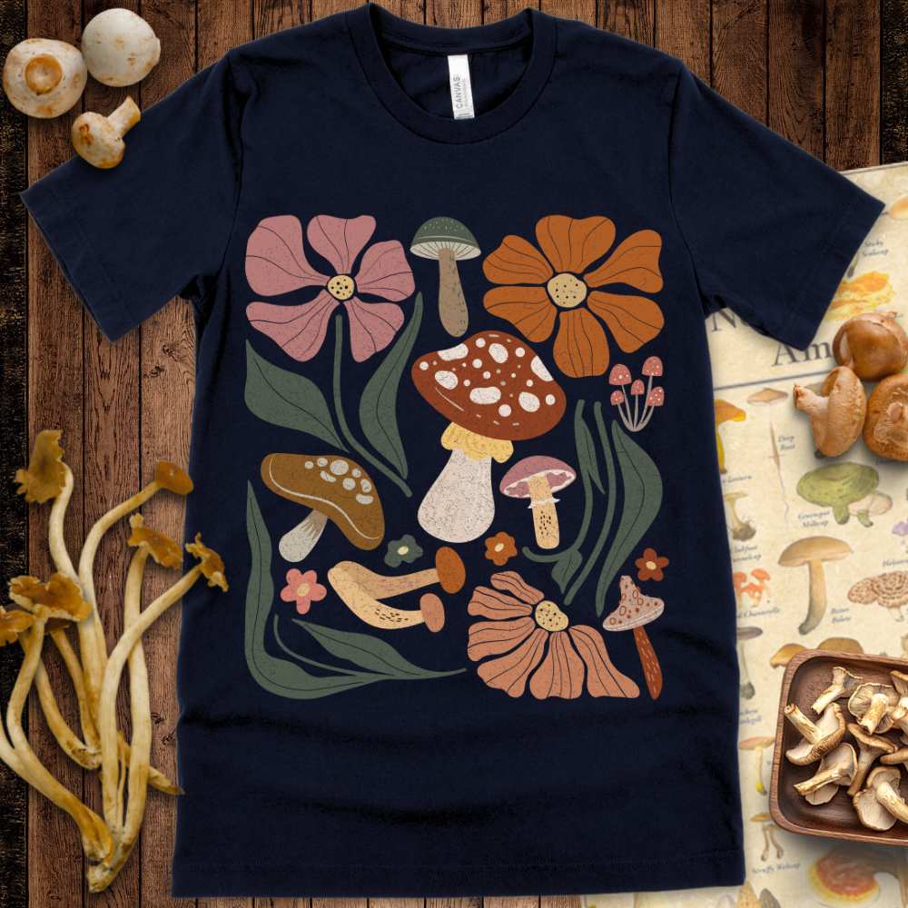 Boho Shroom & Flower Tee