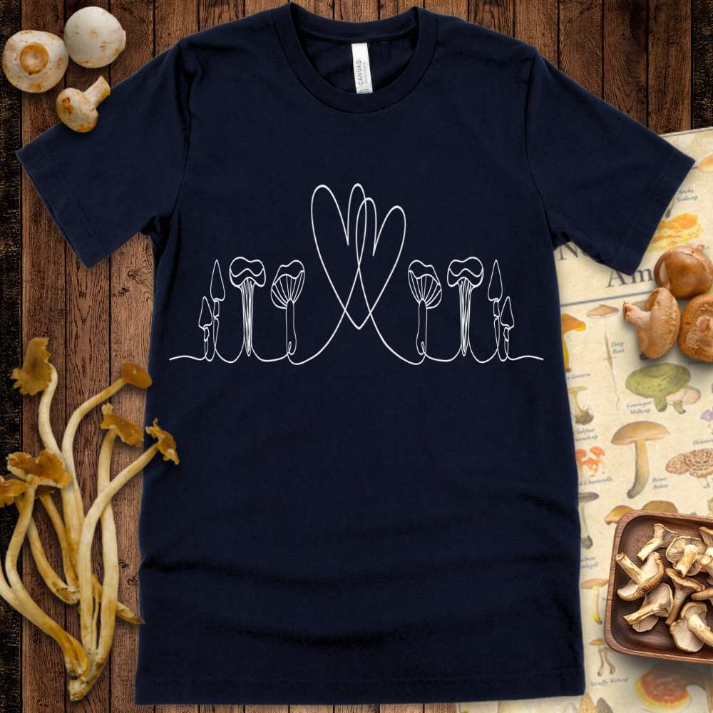 Fungal Line Art Love Tee