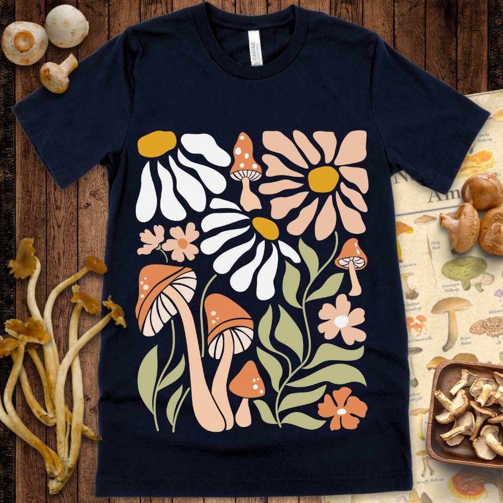 Boho Shroom & Flower Tee