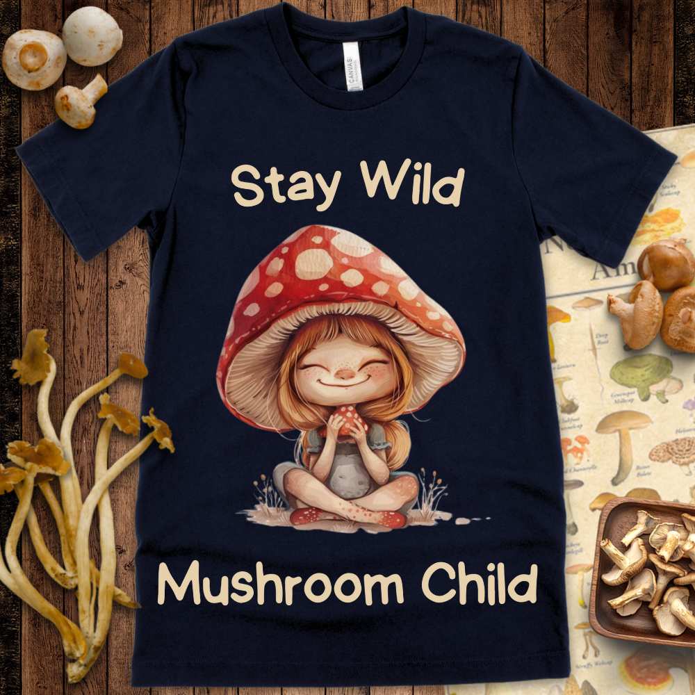 Stay Wild Mushroom Child Tee