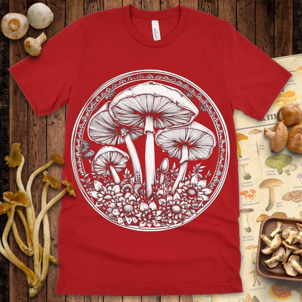 Mushroom n Flower Tee