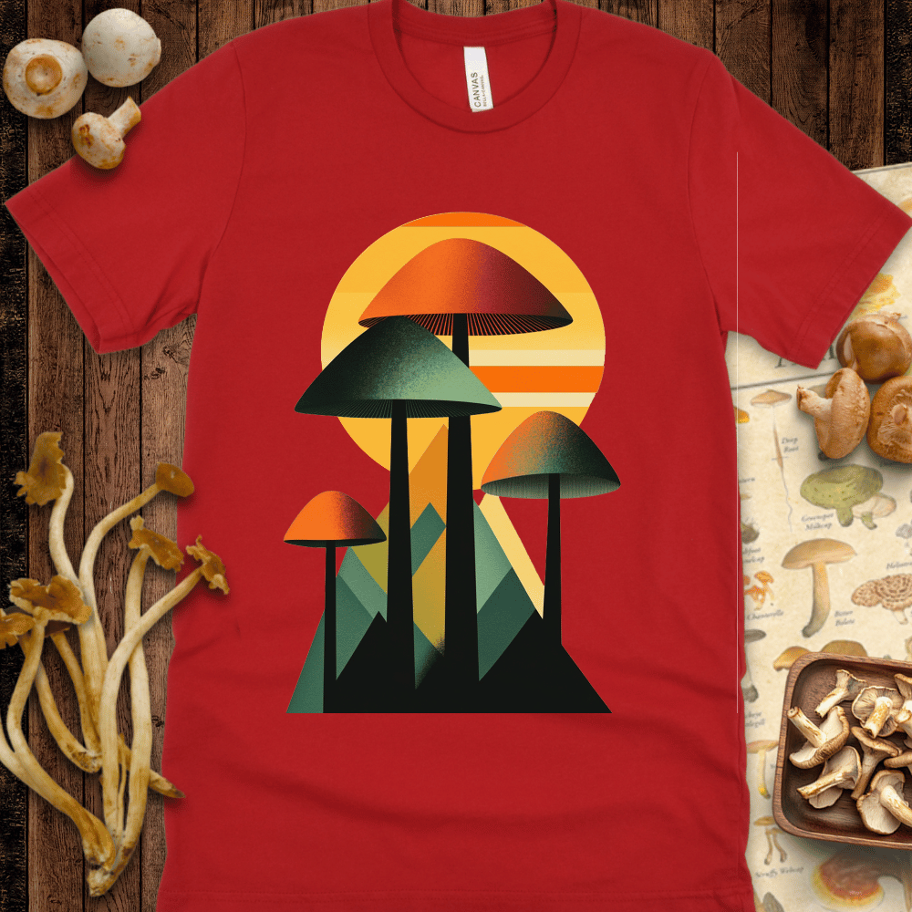 Geo Fungi Sunset Tee