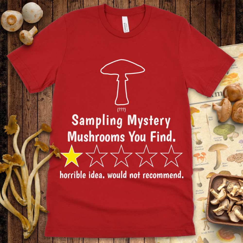 Sampling Mushrooms 1 Star Tee
