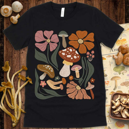 Boho Shroom & Flower Tee
