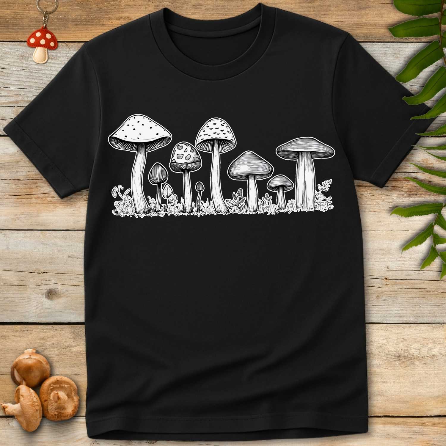 White Fungi Art Tee