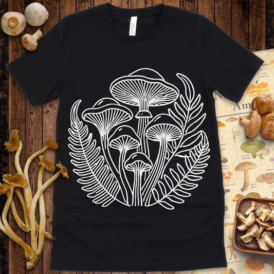 Fungi & Ferns Line Art Tee