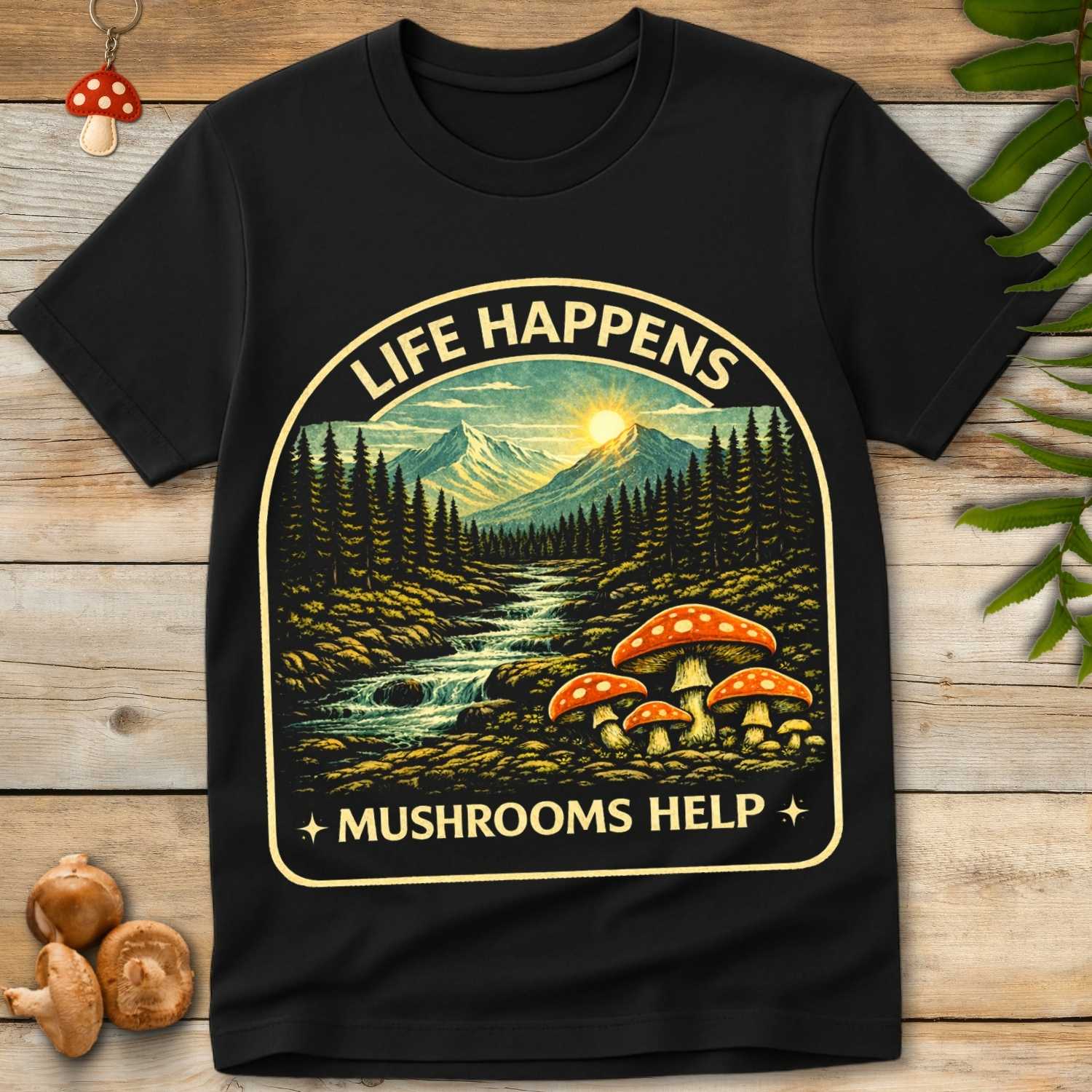 Mushrooms Help Tee