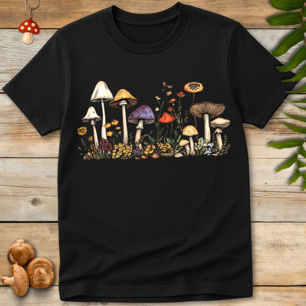 Line Art Fungi Fauna Tee