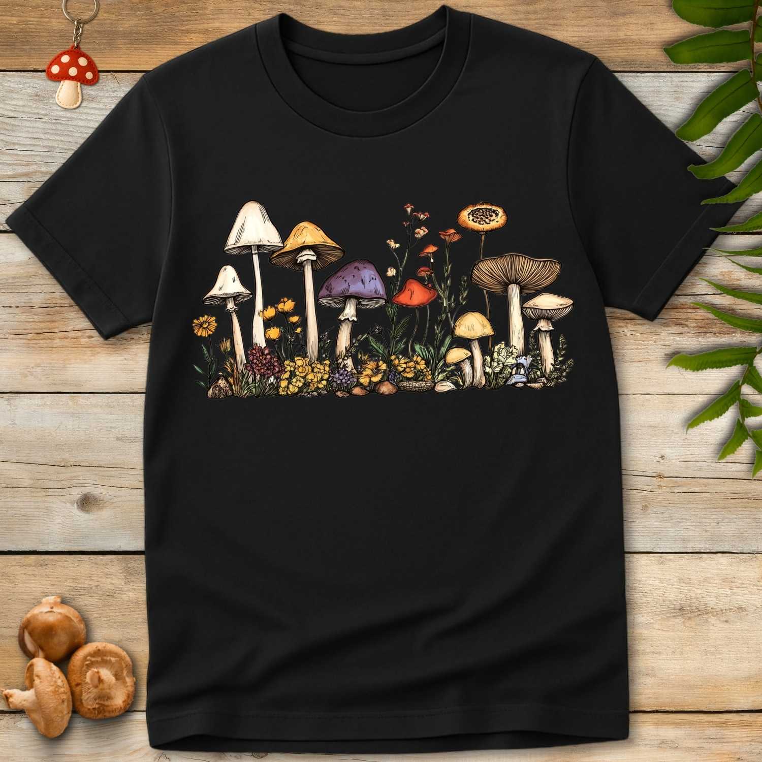 Line Art Fungi Fauna Tee