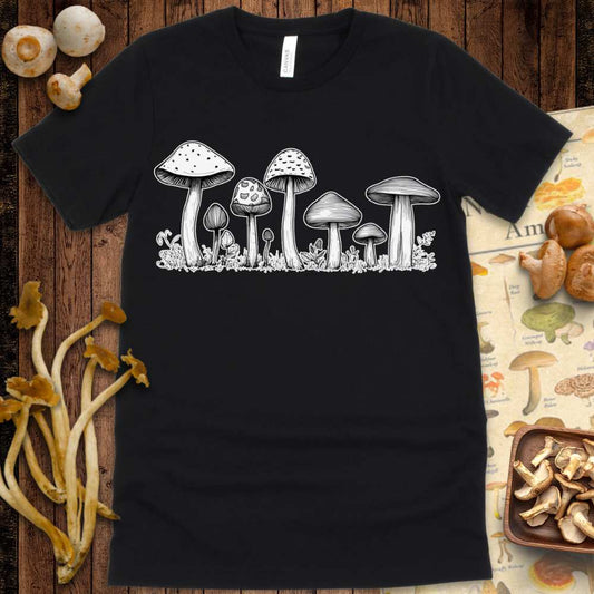 White Fungi Art Tee