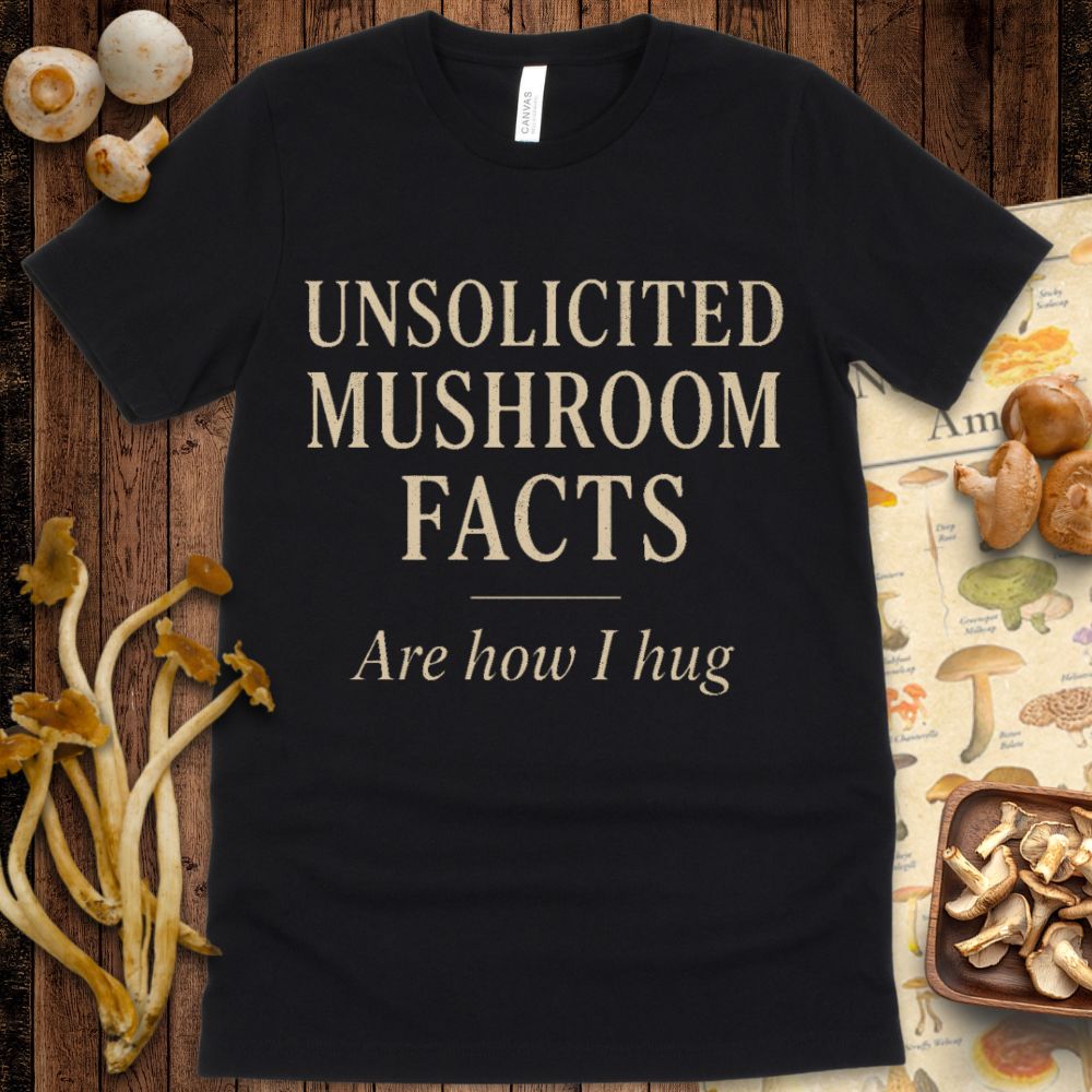 Mushroom Facts Hug Tee