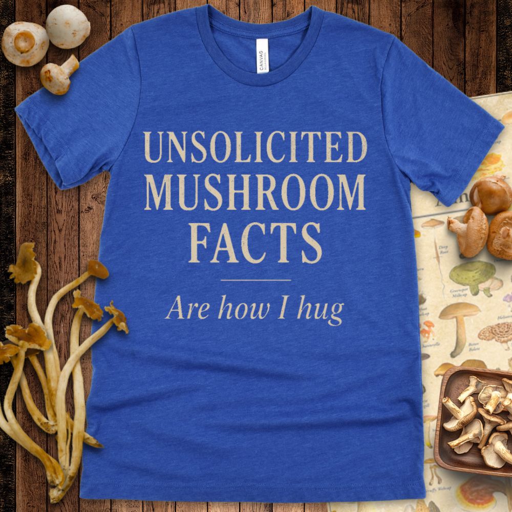 Mushroom Facts Hug Tee