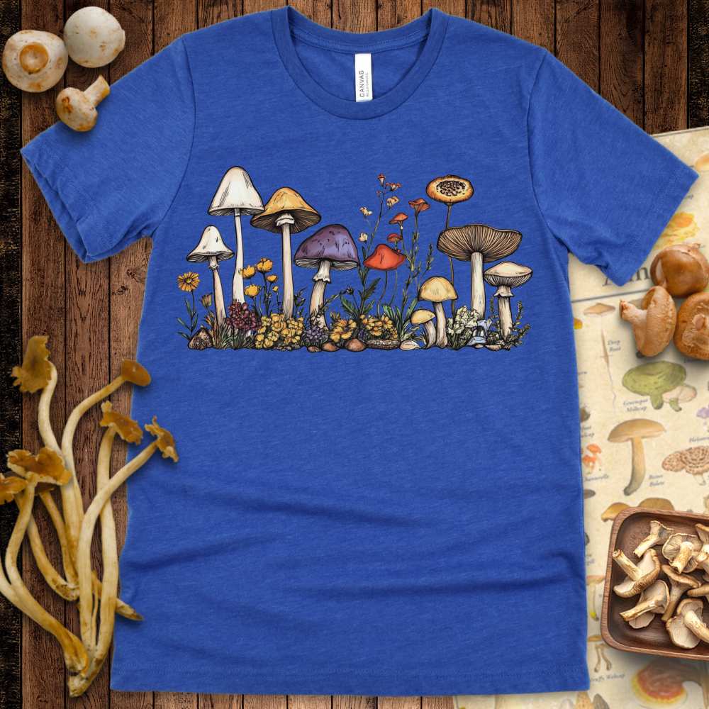 Line Art Fungi Fauna Tee