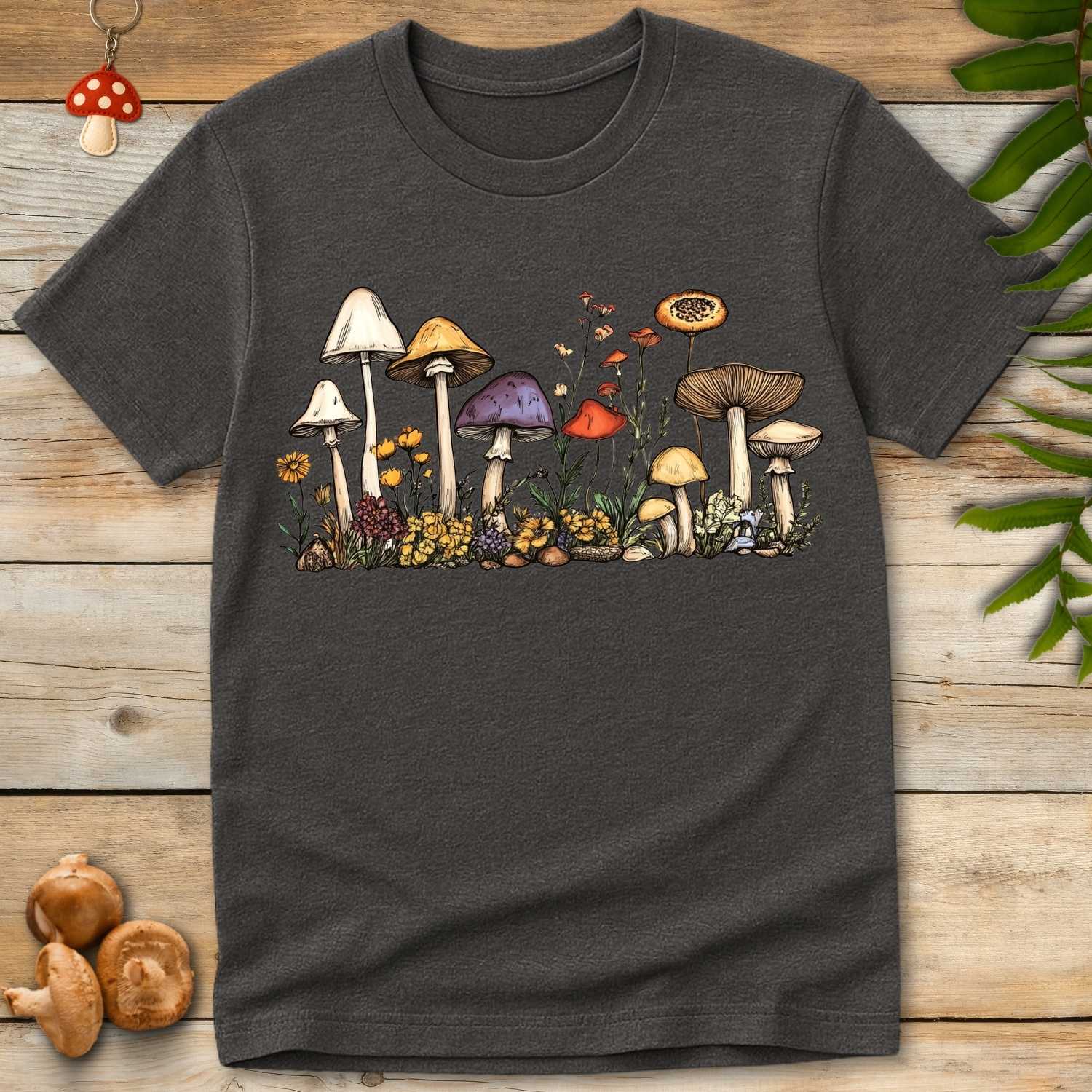 Line Art Fungi Fauna Tee