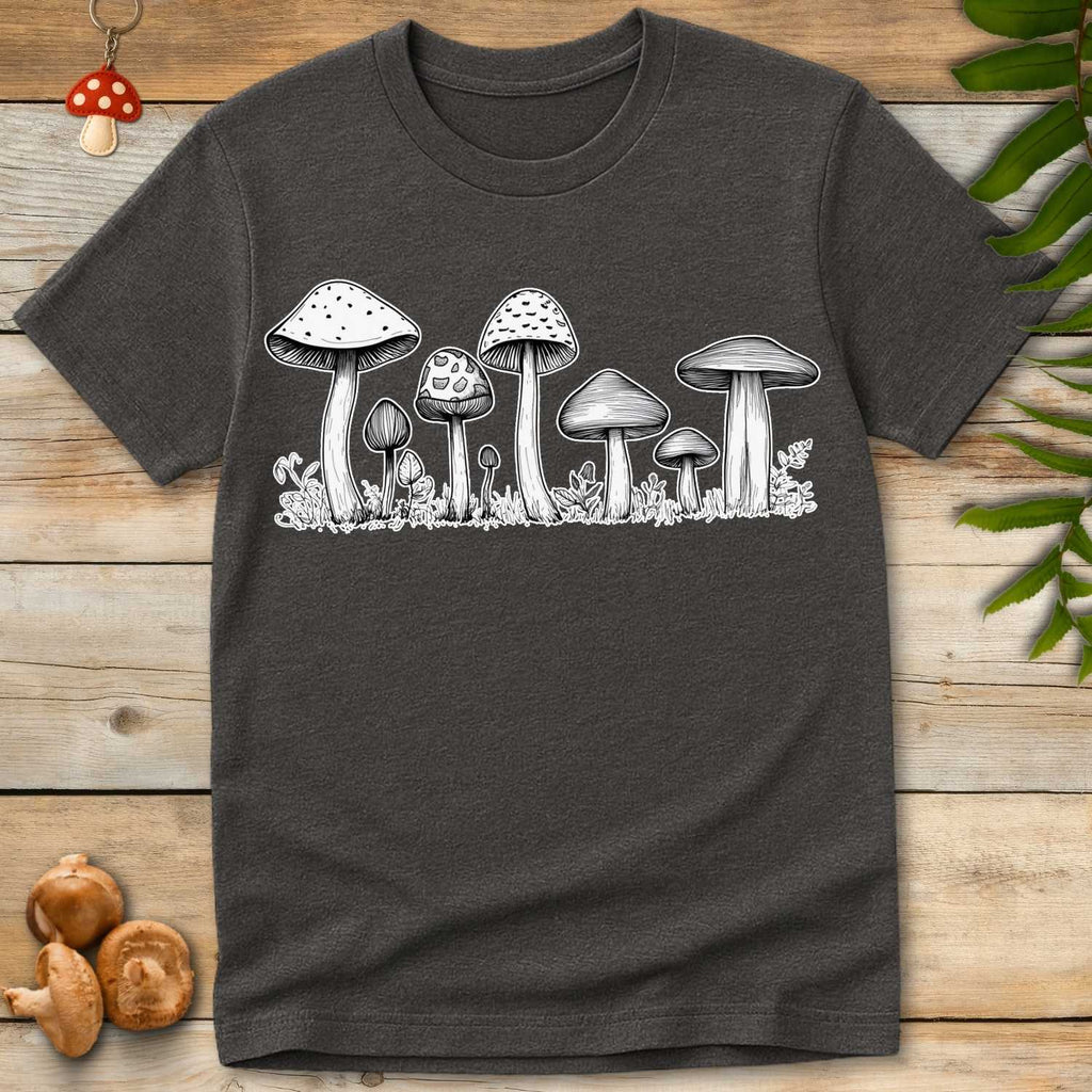 White Fungi Art Tee