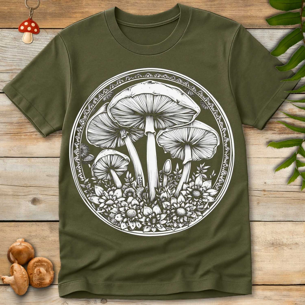 Mushroom n Flower Tee