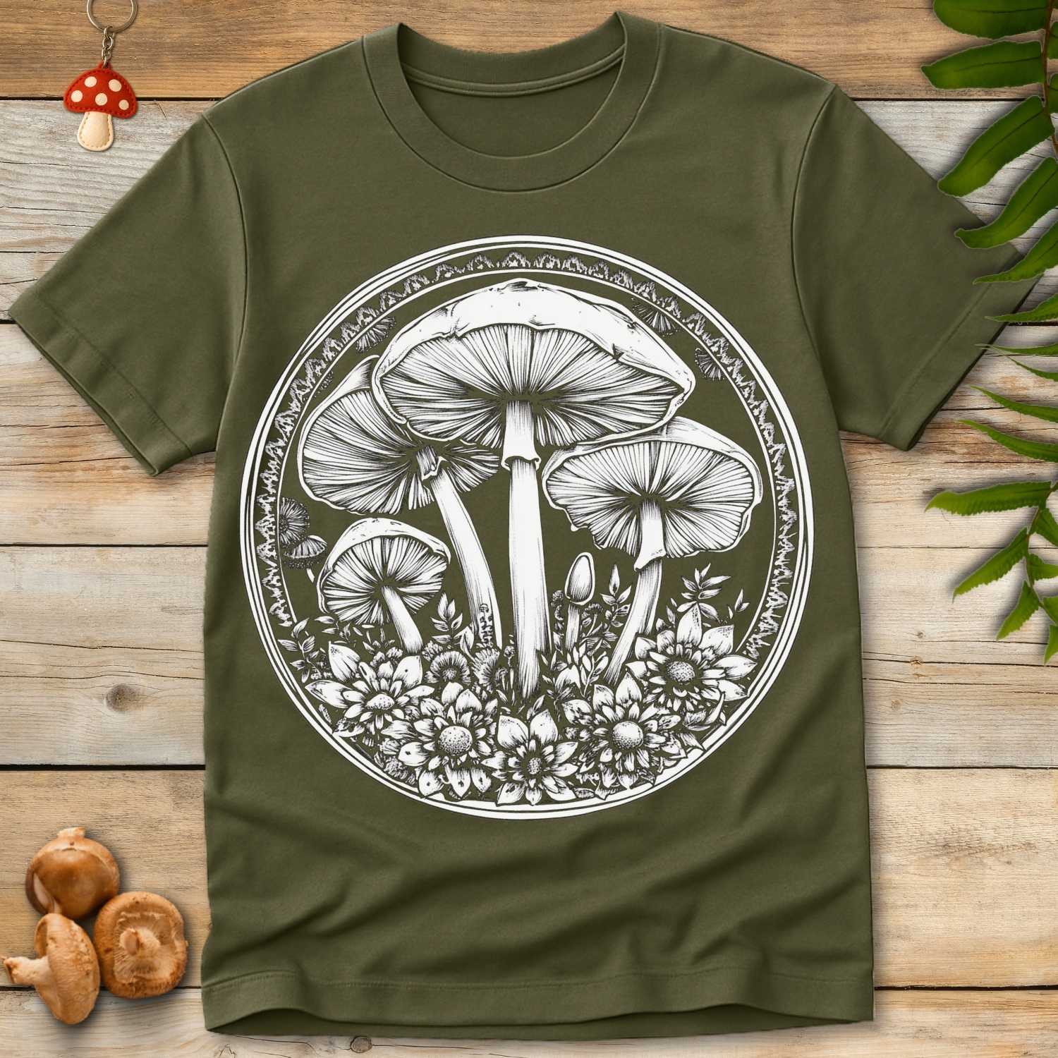 Mushroom n Flower Tee
