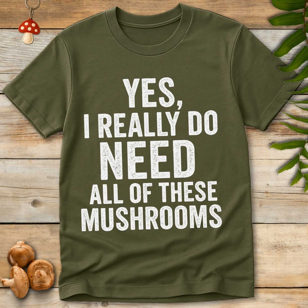 Yes Mushrooms Tee