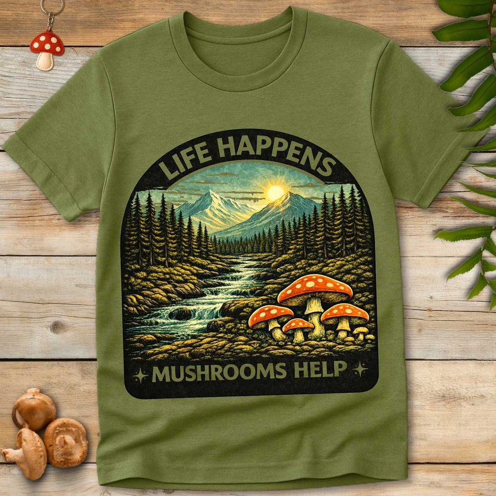 Mushrooms Help Tee