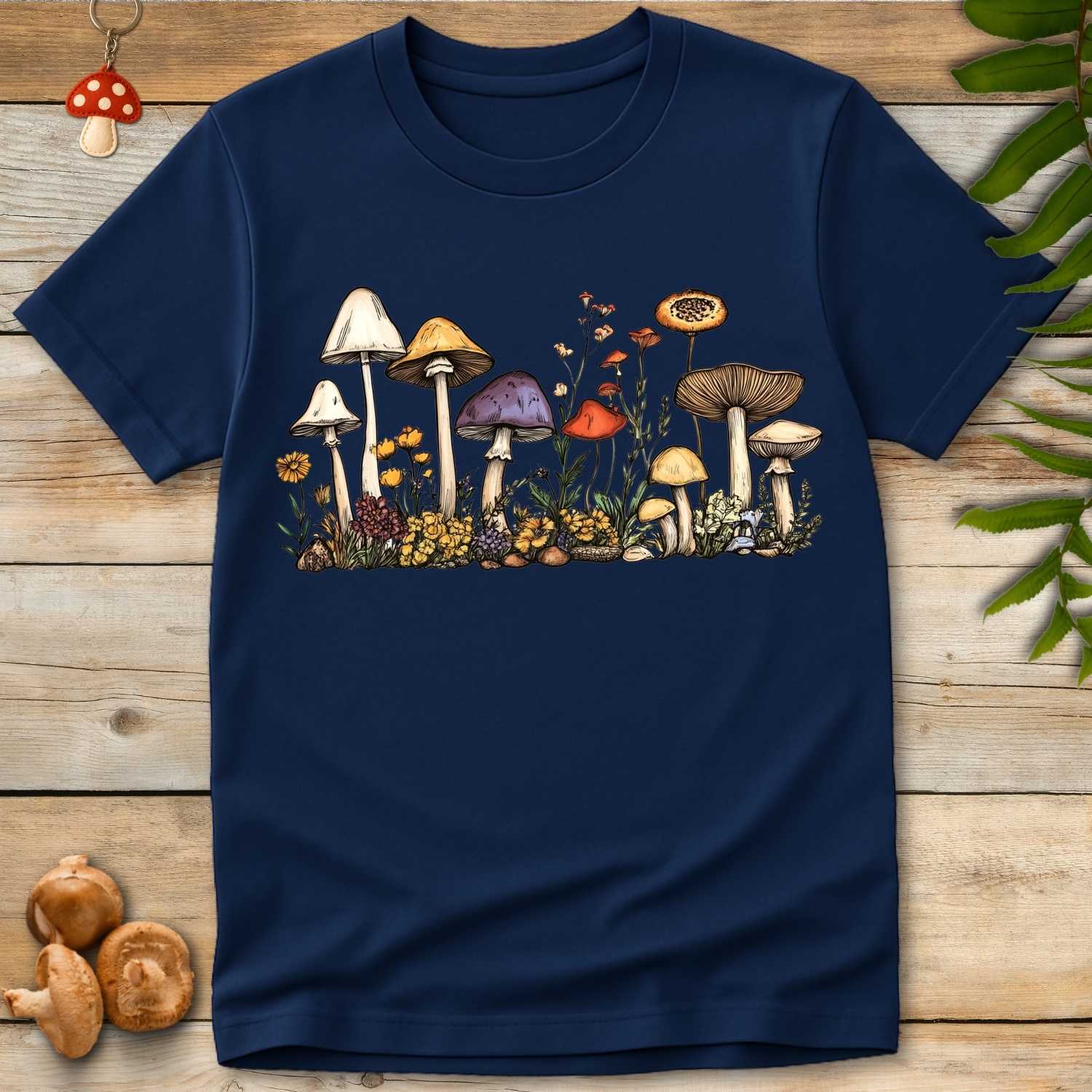 Line Art Fungi Fauna Tee