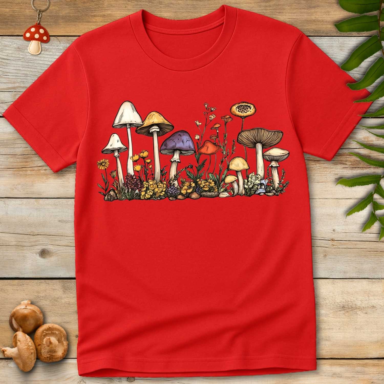 Line Art Fungi Fauna Tee