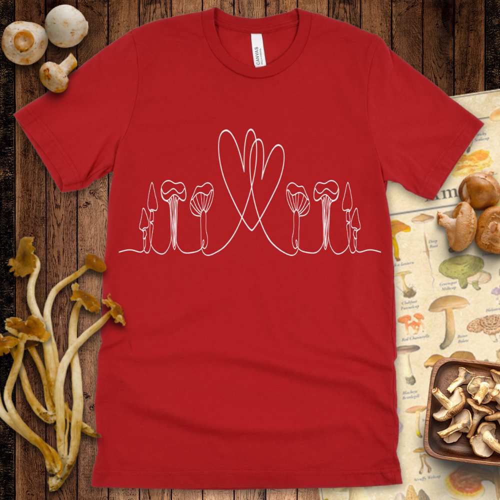 Fungal Line Art Love Tee